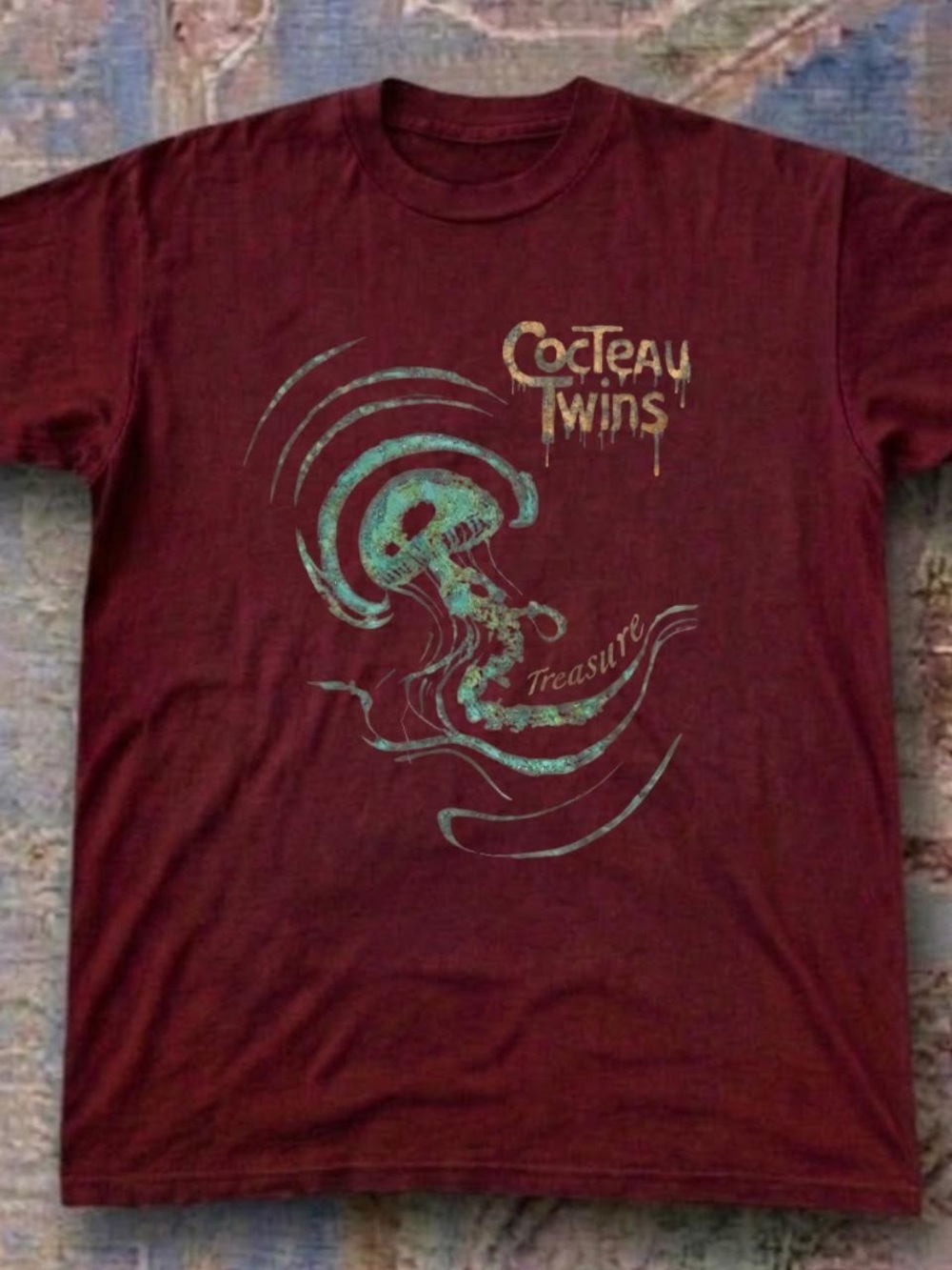 Gildan Maroon Short-Sleeve Graphic Tee with  Print